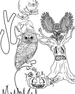 pages, Owl, halloween coloring pages simple, halloween coloring pages printable pdf, halloween coloring pages hello kitty, halloween coloring pages for kindergarten, halloween coloring pages for adults printable, halloween coloring pages easy, halloween coloring pages cute, halloween coloring page, halloween coloring books near me, Halloween, cute halloween coloring pages, Coloring - Halloween Owl
 coloring pages