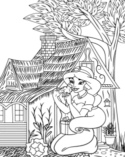 pages, Jasmine, disney coloring pages thanksgiving, disney coloring pages princess, disney coloring pages pdf, disney coloring pages online, disney coloring pages for girls, disney coloring pages easy, disney coloring pages christmas, disney coloring page pdf, disney coloring page, Coloring, Adult, 1000 free disney coloring pages - Jasmine for Adult
 coloring pages