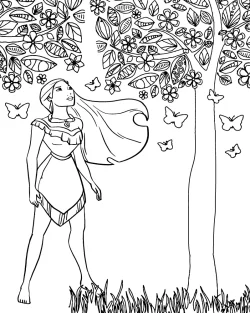 Pocahontas, pages, free disney coloring pages, disney princess coloring pages, disney coloring pages online, disney coloring pages halloween, disney coloring pages for girls, disney coloring pages easy, disney coloring pages, disney coloring page pdf, disney coloring page, Coloring, Adult, 1000 free disney coloring pages - Pocahontas for Adult
 coloring pages