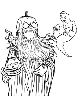 Scary, pages, halloween coloring pages printable pdf, halloween coloring pages hello kitty, halloween coloring pages for toddlers, halloween coloring pages for adults printable, halloween coloring pages for adults, halloween coloring pages disney, halloween coloring pages, halloween coloring page, halloween coloring books near me, Ghost, cute halloween coloring pages, Coloring - Scary Ghost
 coloring pages