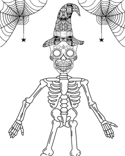 Skeleton, pages, halloween coloring pages simple, halloween coloring pages preschool, halloween coloring pages for adults, halloween coloring pages easy, halloween coloring pages disney, halloween coloring pages cute, halloween coloring ideas, halloween coloring books near me, easy halloween coloring pages, cute halloween coloring pages, Coloring - Skeleton
 coloring pages