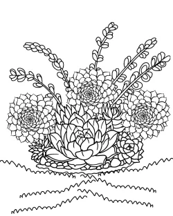 succulent coloring pages printable, succulent coloring pages for adults, succulent coloring page printable, succulent coloring page pdf, succulent coloring page for adults, succulent coloring page easy, Succulent, plant coloring pages pdf, plant coloring pages for kindergarten, plant coloring pages for kids, plant coloring pages for adults, pages, Garden, Coloring - Succulent Garden
 coloring pages