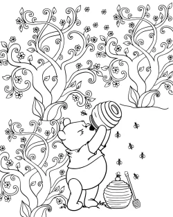 Winnie, Pooh, pages, free disney coloring pages, disney princess coloring pages, disney coloring pages stitch, disney coloring pages pdf, disney coloring pages for girls, disney coloring pages for adults, disney coloring pages christmas, disney coloring pages by number, disney coloring pages, Coloring, Adult, 1000 free disney coloring pages - Winnie the Pooh for Adult
 coloring pages